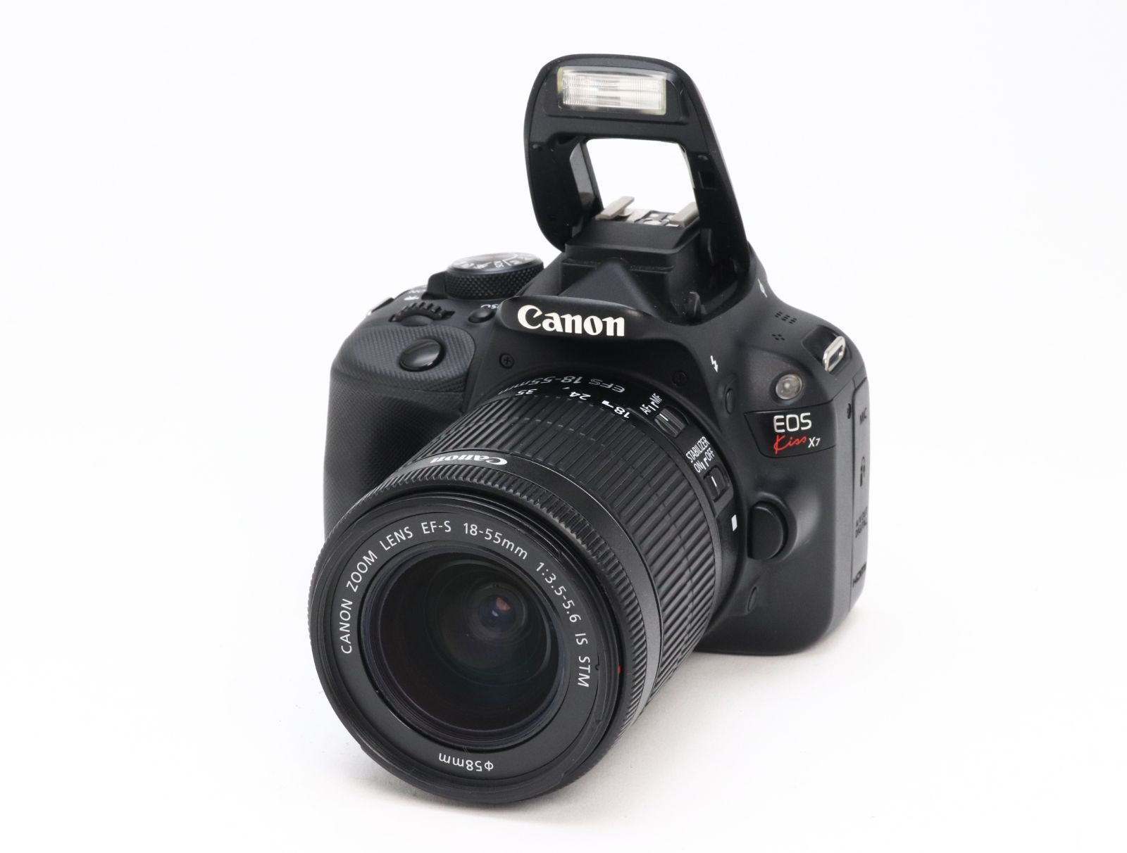 B+ (並品) Canon キヤノン EOS Kiss X7 EF-S 18-55mm F3.5-5.6 IS STM