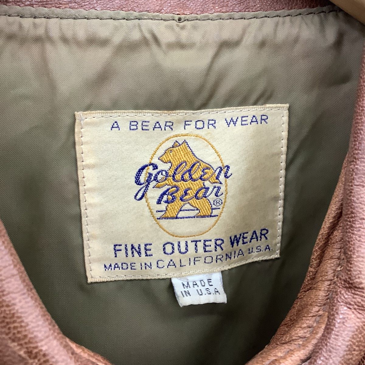 Golden Bear ゴールデンベア メンズ A2タイプレザージャケット