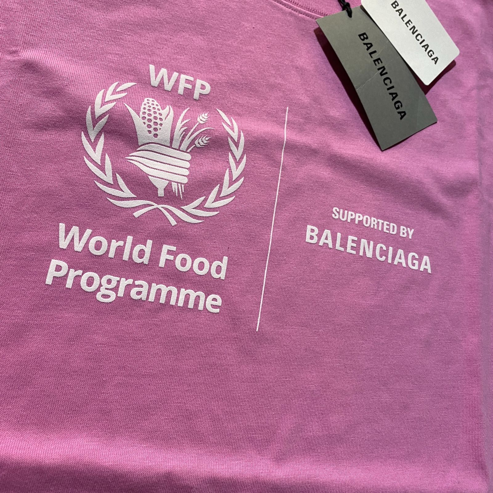 BALENCIAGA 19aw The World Food Programme ロゴプリント半袖 