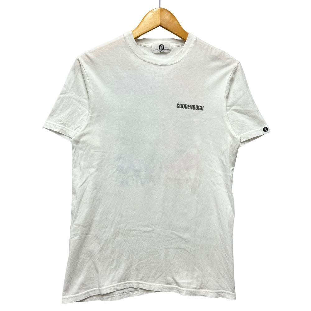 GOODENOUGH グッドイナフ ロゴ プリント Tシャツ ホワイト サイズ2=M