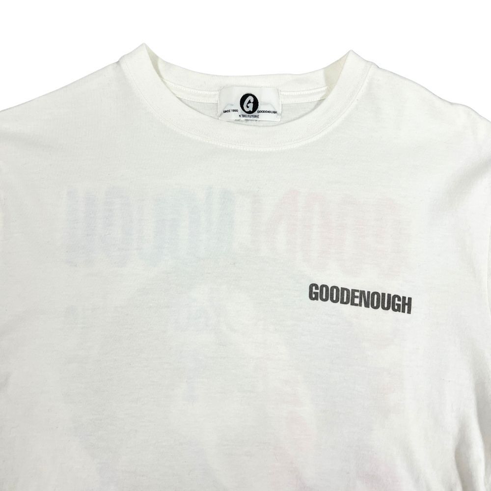 GOODENOUGH グッドイナフ ロゴ プリント Tシャツ ホワイト サイズ2=M