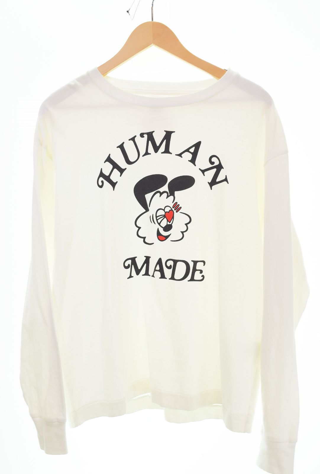 ヒューマン メイド HUMAN MADE Girls Don't Cry Valentine's Day ガールズ ドント クライ バレンタインズデイ ロンT ホワイト Mサイズ 103MT-4759