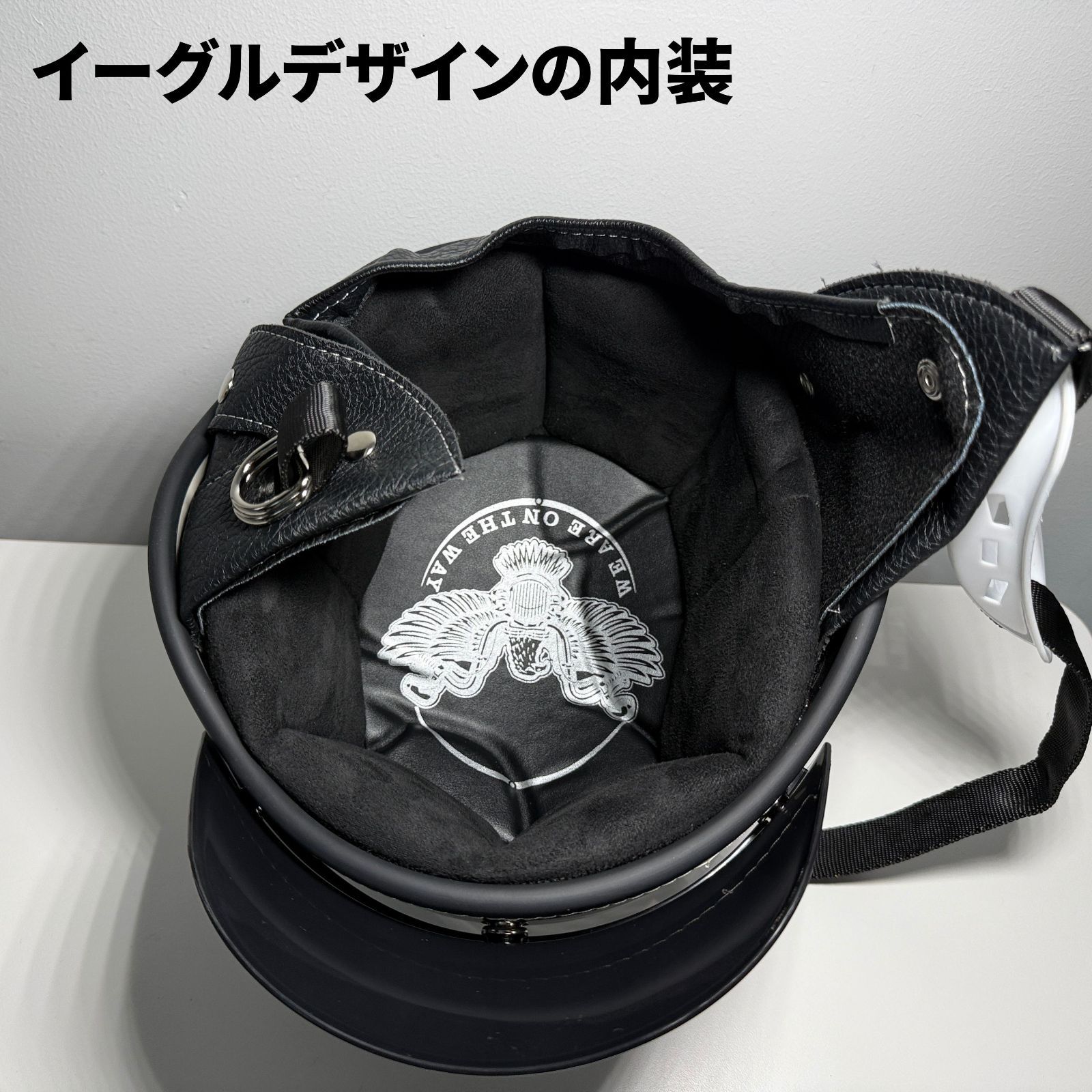 ハーフヘルメット マットブラック ショーティー スモールシェル