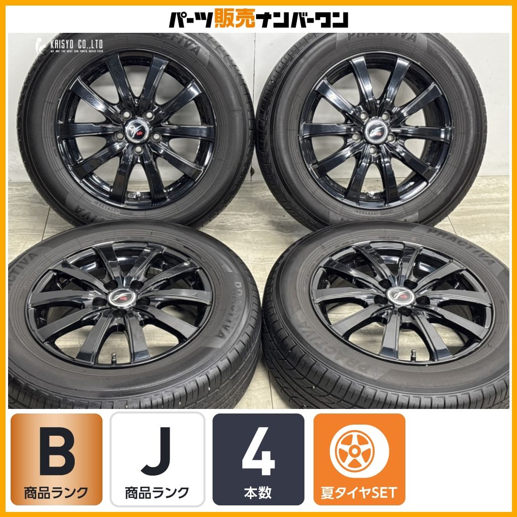 2024年製 タイヤ付】WEDS Fang 15in 6J +48 PCD100 プラクティバ BP01