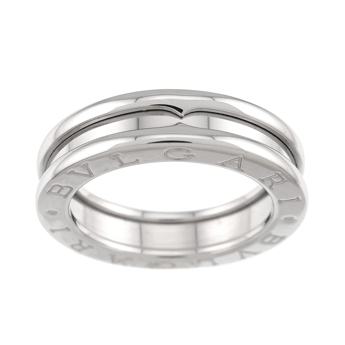ブルガリ BVLGARI ビーゼロワン 1バンド #49 リング K18 WG ホワイト 