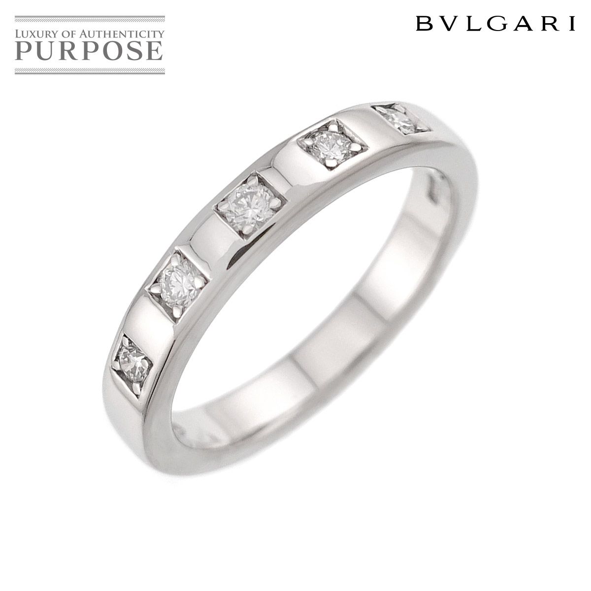 ブルガリ BVLGARI マリーミー 11.5号 リング ダイヤ 5P Pt プラチナ 指輪 Marry Me Ring 90324494