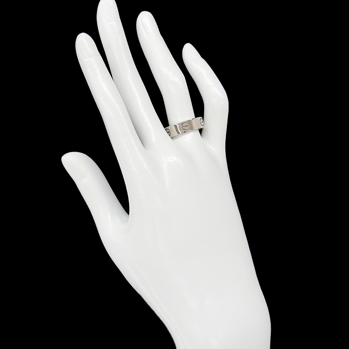 Cartier ラブリング カルティエ Cartier ラブ #55 リング K18 WG ホワイトゴールド 750