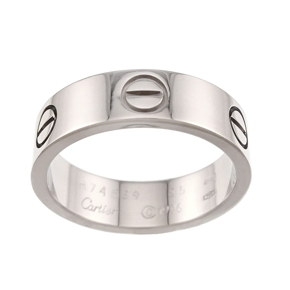 カルティエ Cartier ラブ #55 リング K18 WG ホワイトゴールド 750