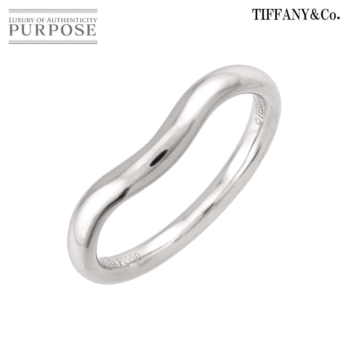 ティファニー TIFFANY&Co. カーブド バンド 7号 リング Pt プラチナ
