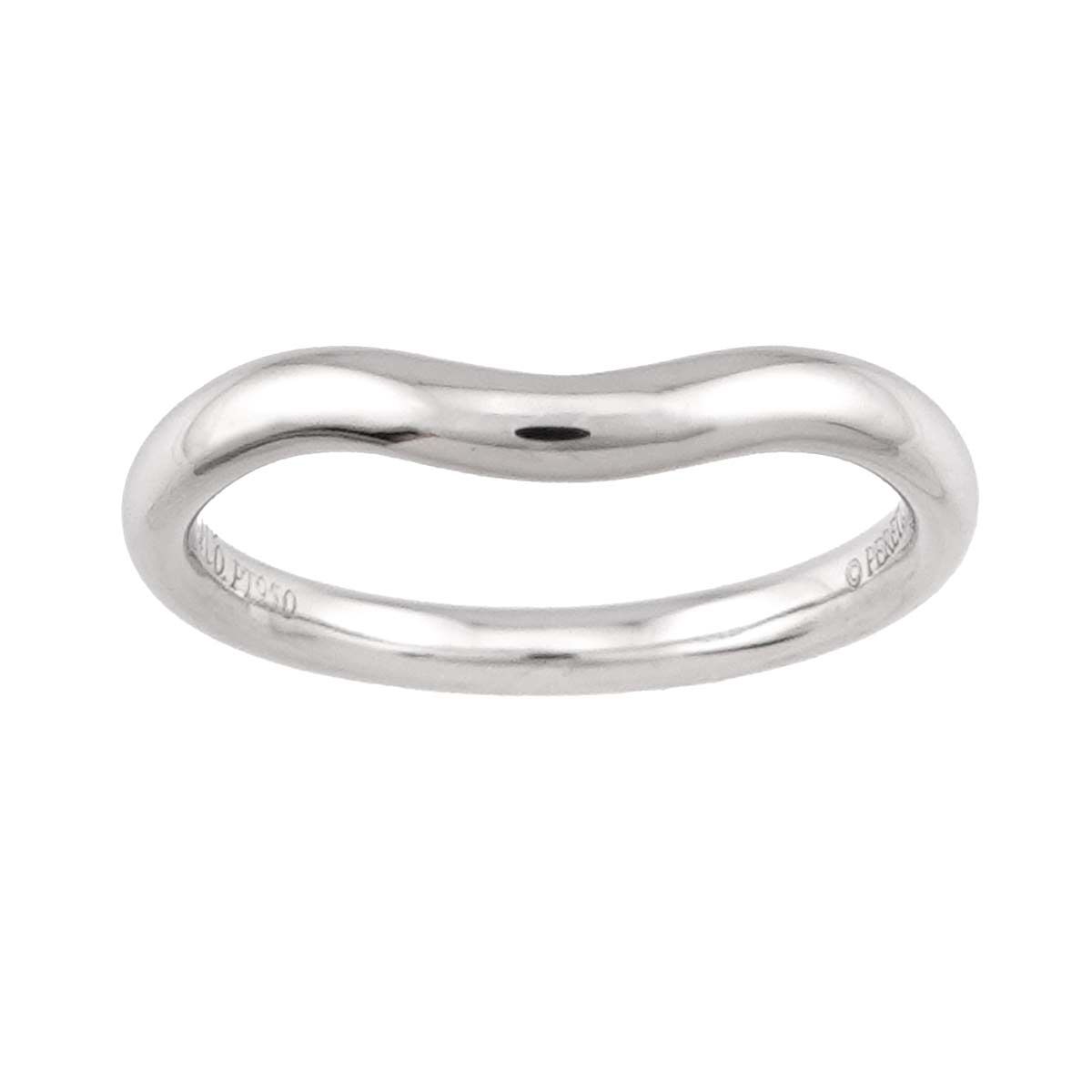 ティファニー TIFFANY&Co. カーブド バンド 7号 リング Pt プラチナ
