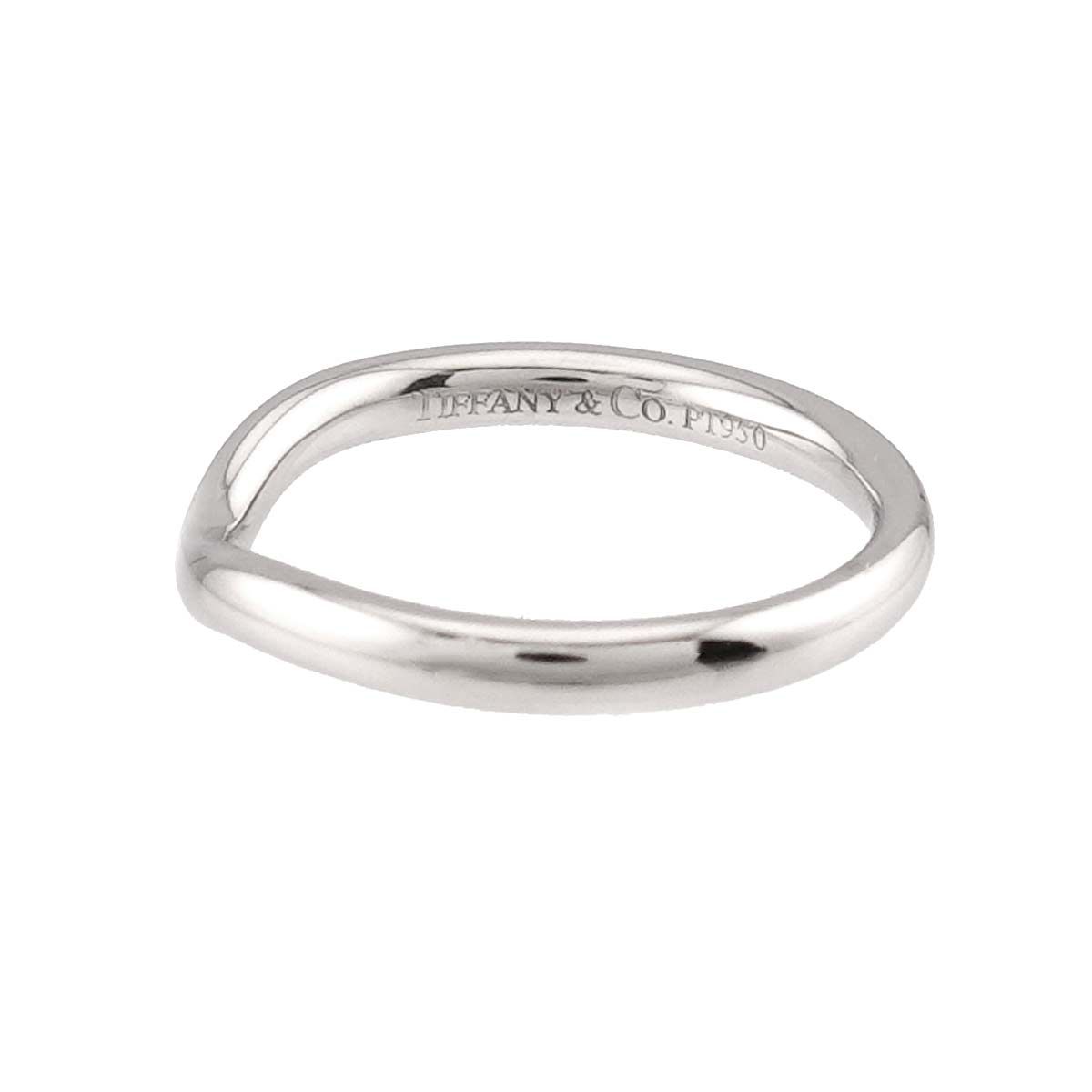 ティファニー TIFFANY&Co. カーブド バンド 7号 リング Pt プラチナ