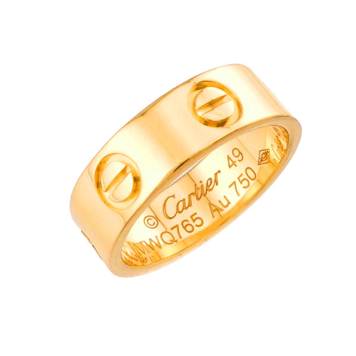 カルティエ Cartier ラブ #49 リング K18 YG イエローゴールド 750