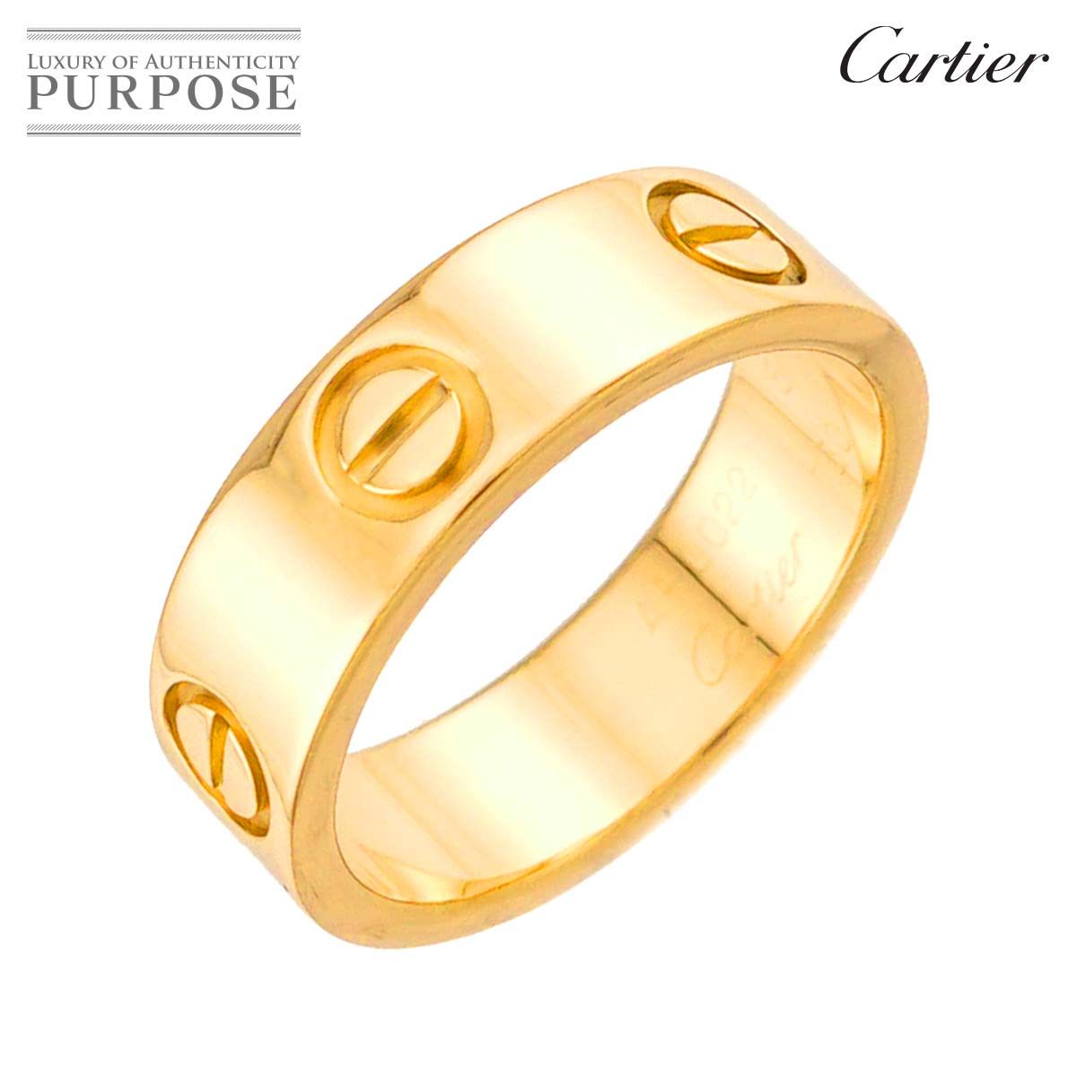 カルティエ Cartier ラブ #51 リング K18 YG イエローゴールド 750