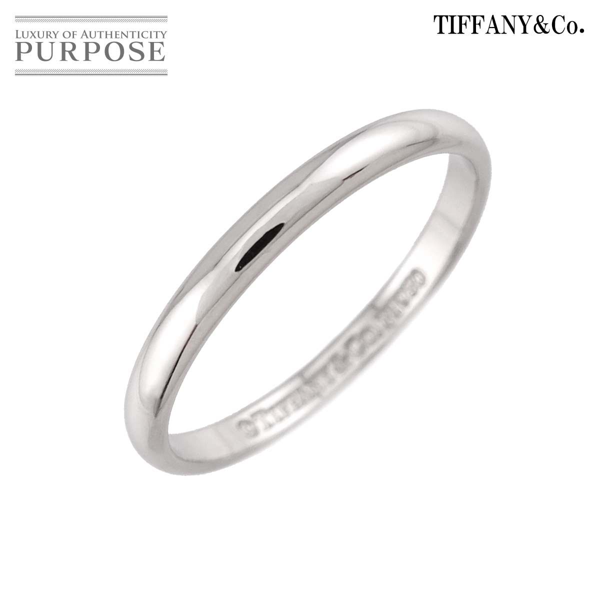 ティファニー TIFFANY&Co. フォーエバー 10号 リング 幅2mm Pt プラチナ 指輪 Forever Ring 90326903