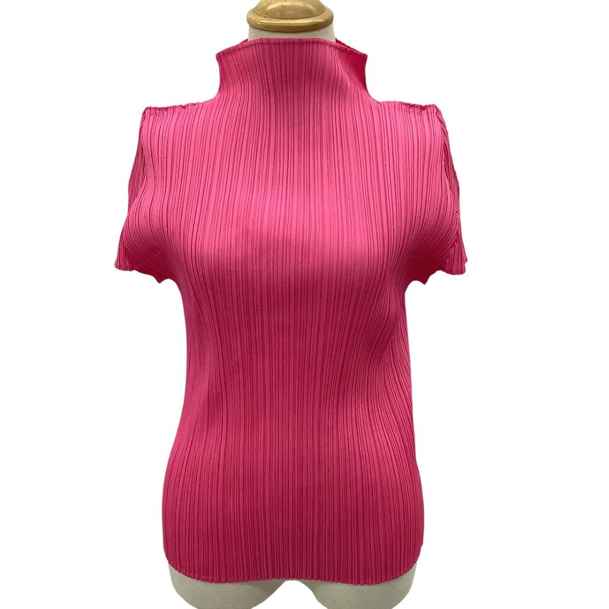 ISSEY MIYAKE イッセイミヤケ PLEATS PLEASE カットソー SIZE 4 ピンク