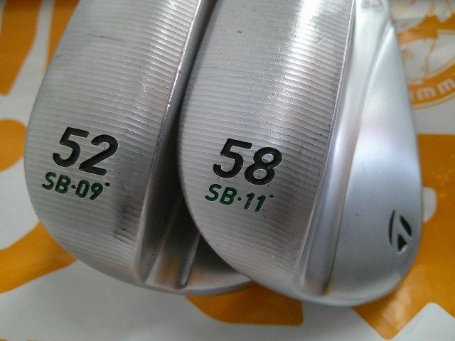 中古 ウェッジ テーラーメイド MILLED GRIND4 Chrome 52SB-09 58SB-11