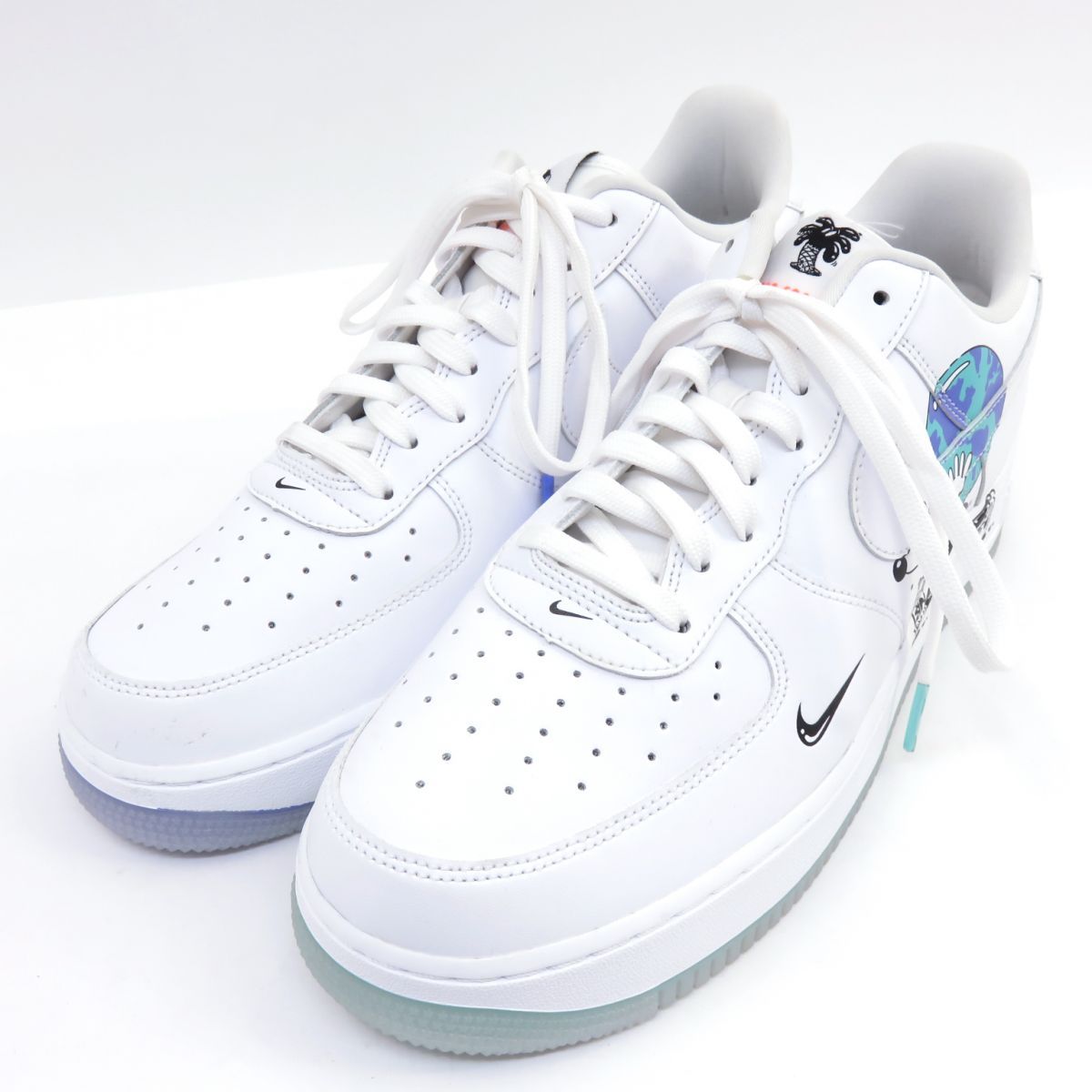 NIKE AIR FORCE 1 FLYLEATHER QS ナイキ エアフォース スティーブン・ハリントン コラボ Cl5545-100 US12 30cm 箱無 ※中古