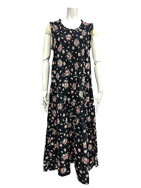 【中古】PINK HOUSE ピンクハウス ワンピース ノースリーブ 花柄 レディース コットン＿S10＿セルモアから出品＿s-0241-r10