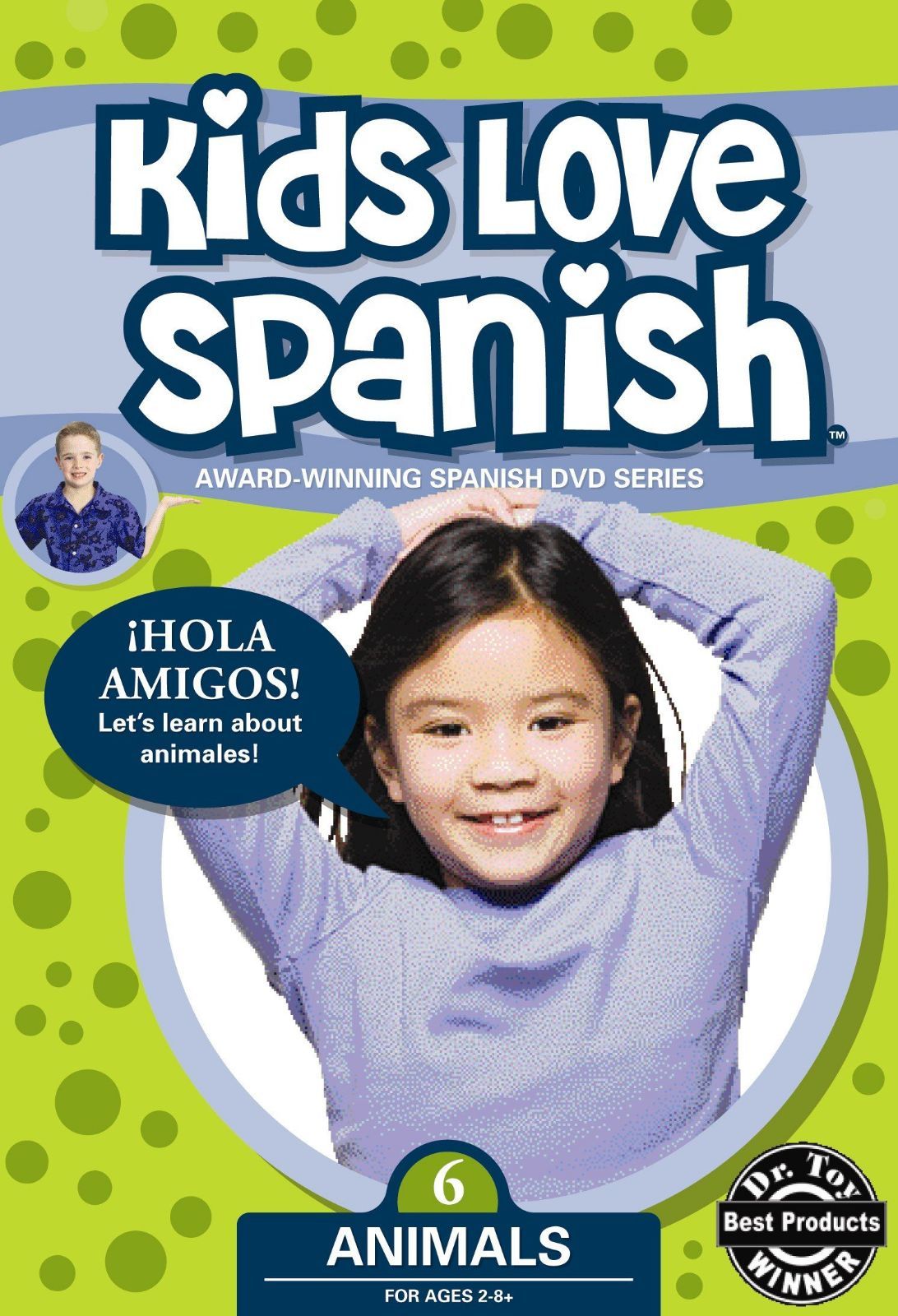 Kids Love Spanish 6: Animals [DVD]