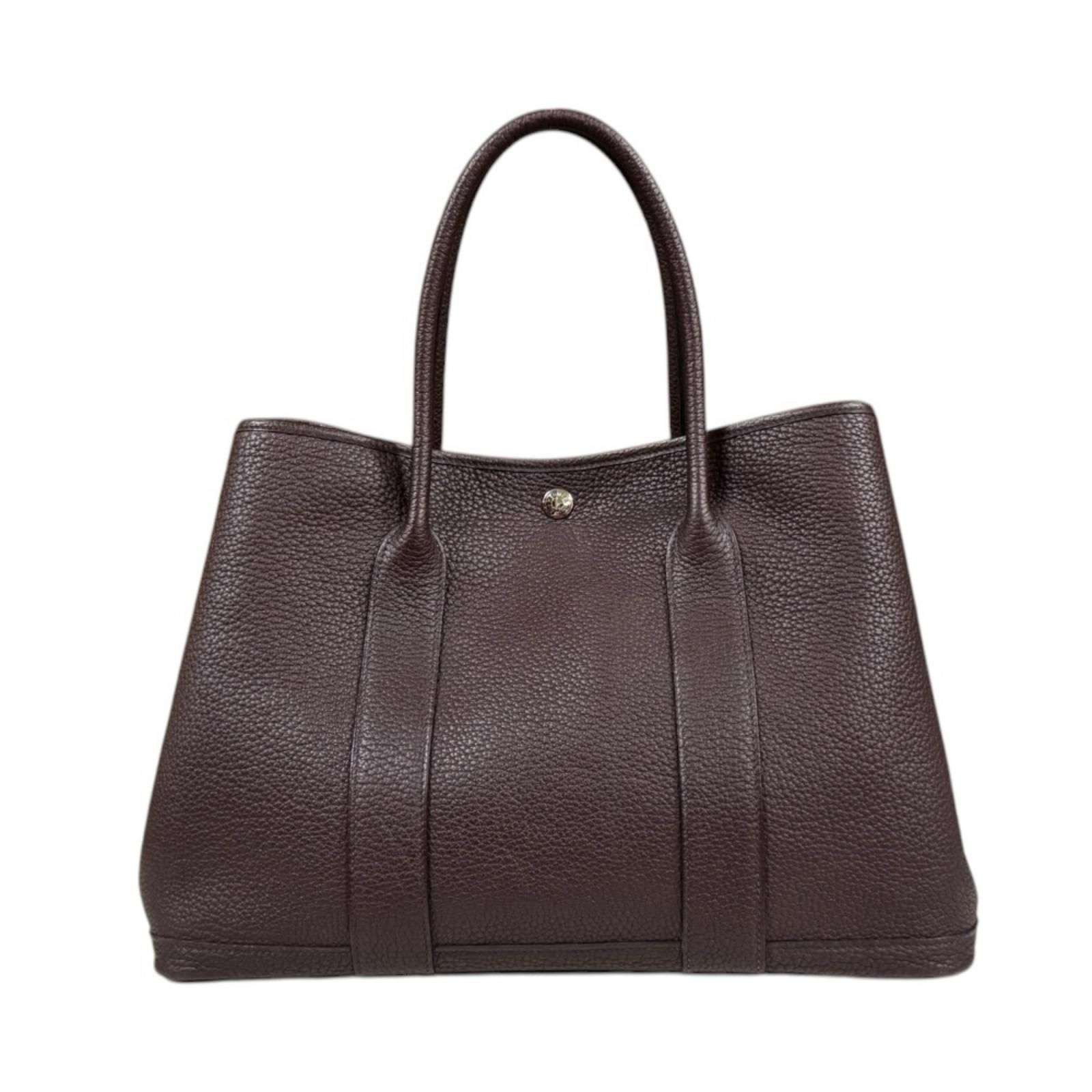 エルメス ガーデンパーティPM トートバッグ ネゴンダ ブラウン レディース HERMES 中古 エルメス