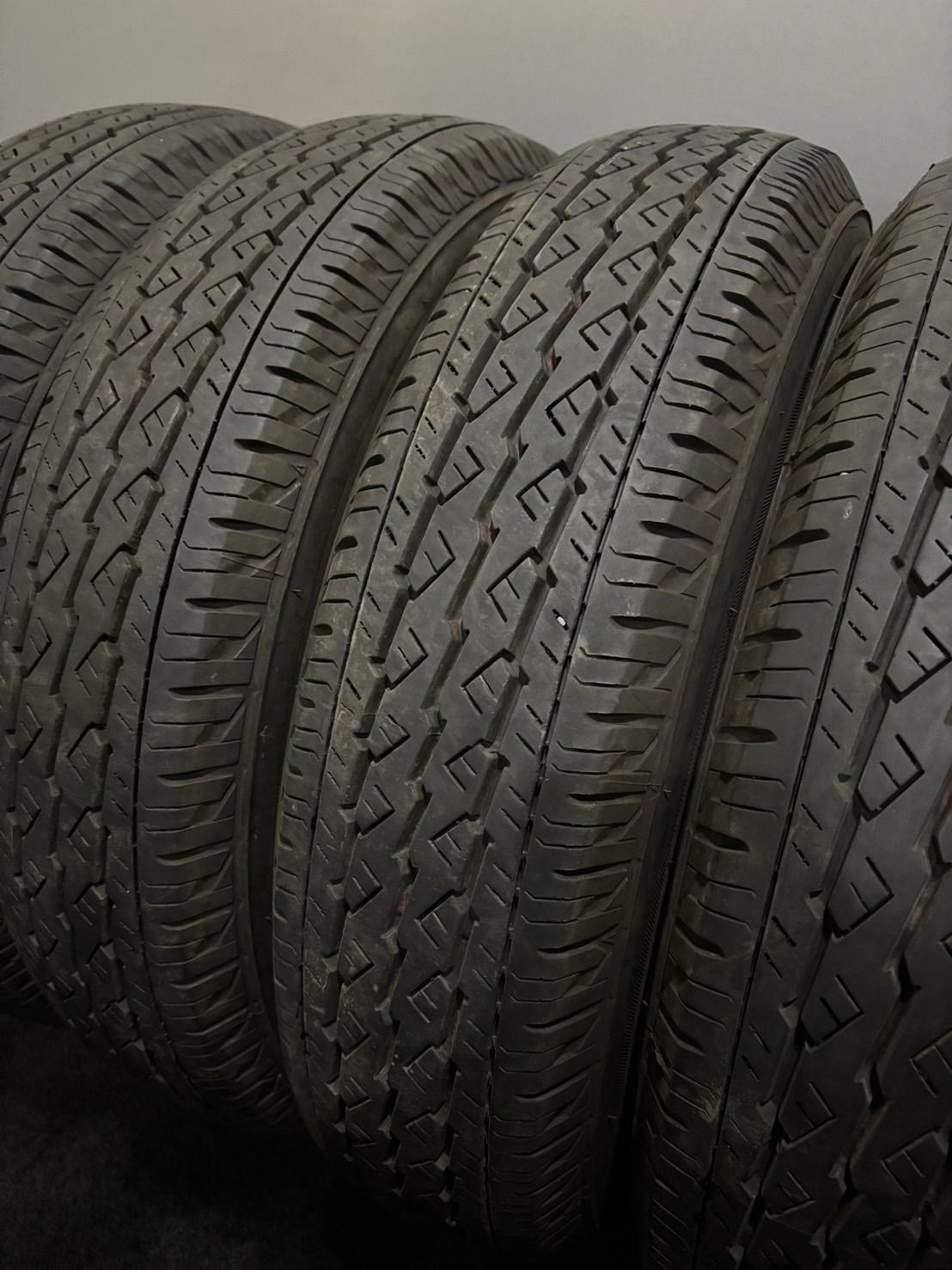 ★155/80R14 88/86N LT BRIDGESTONE/V600 24年製 夏タイヤ サマータイヤ 4本 ブリヂストン プロボックス サクシード (3-M441)