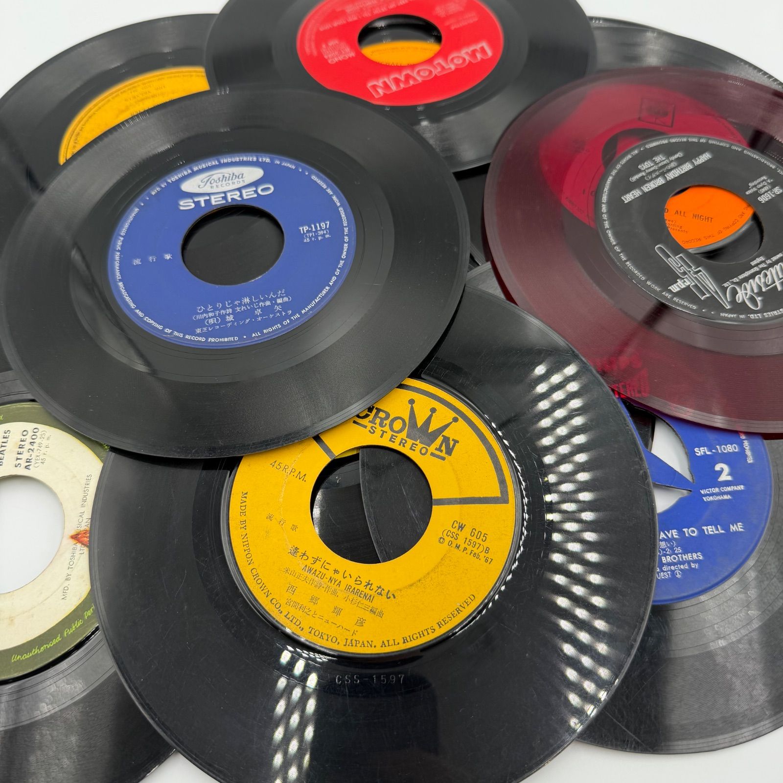 EPレコード 14枚まとめ売り】洋楽・邦楽 7インチ レトロ ポップス