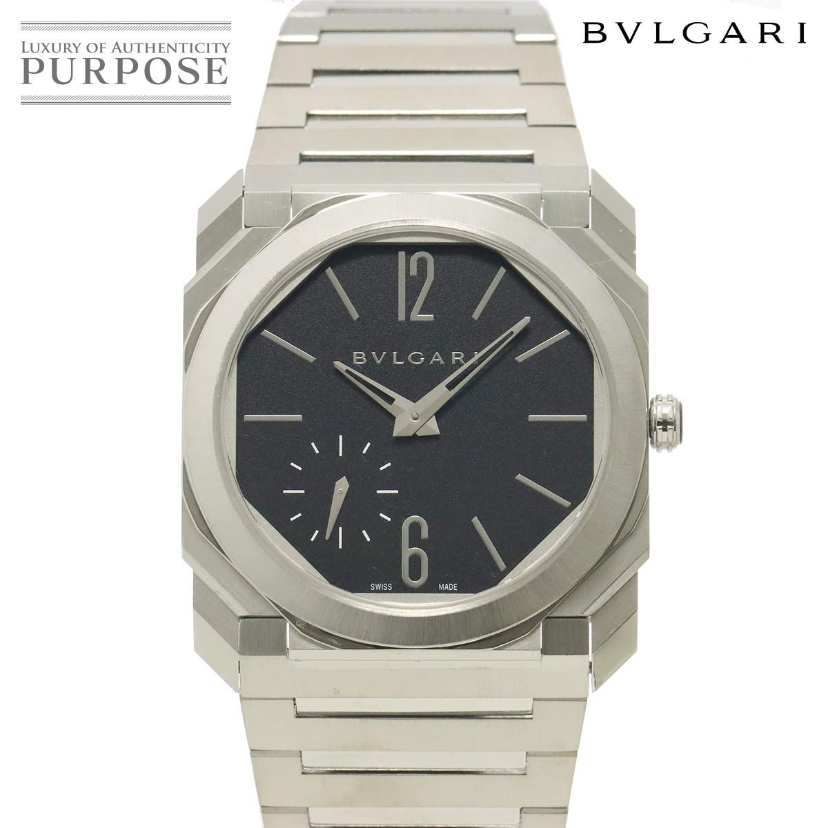 ブルガリ BVLGARI オクト フィニッシモ BGO40SXT メンズ 腕時計 ブラック オートマ 自動巻き ウォッチ Octo 90319109