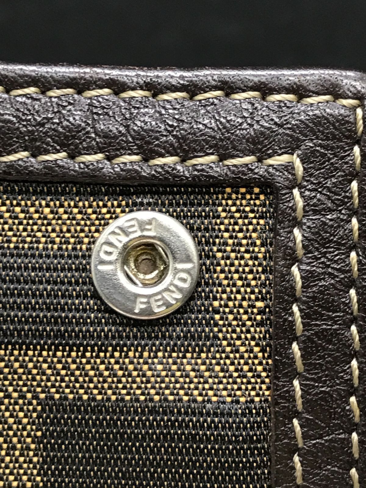 Fendi フェンディ 6連キーケース ズッカ キャンバス×レザー ブラウン