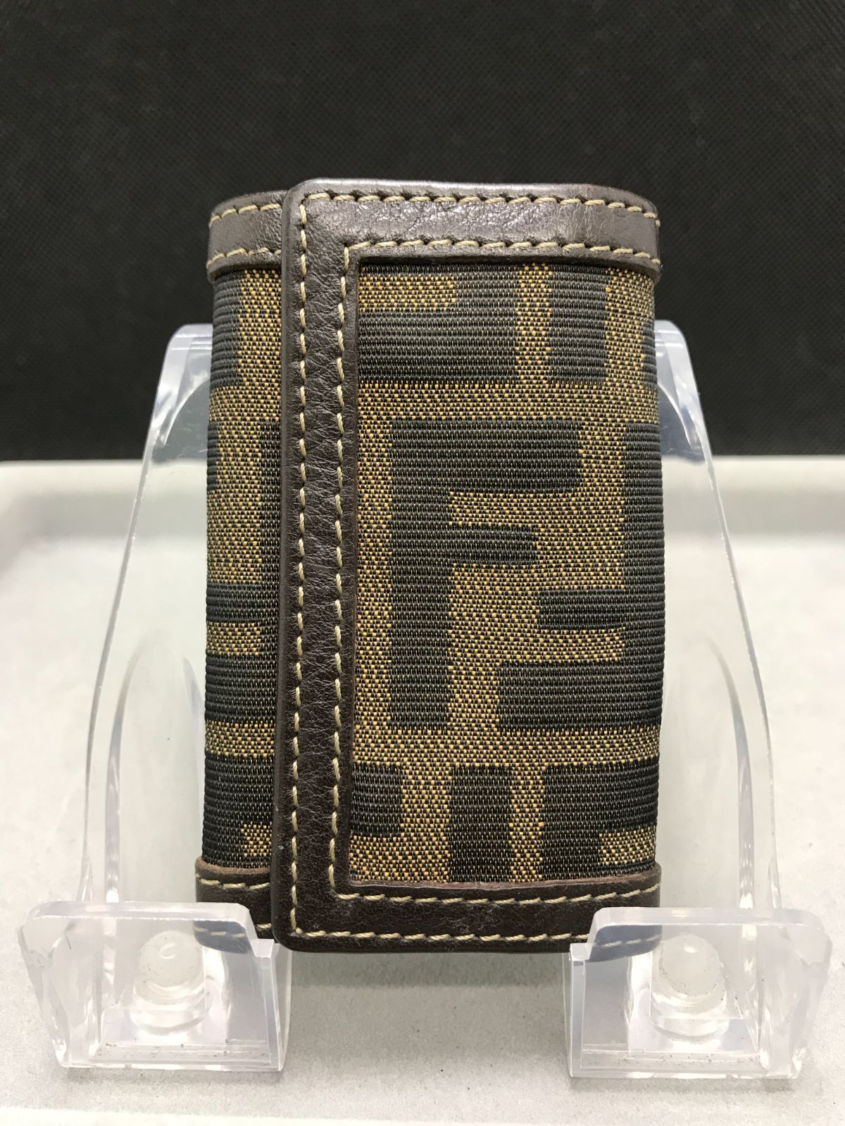 Fendi フェンディ 6連キーケース ズッカ キャンバス×レザー ブラウン
