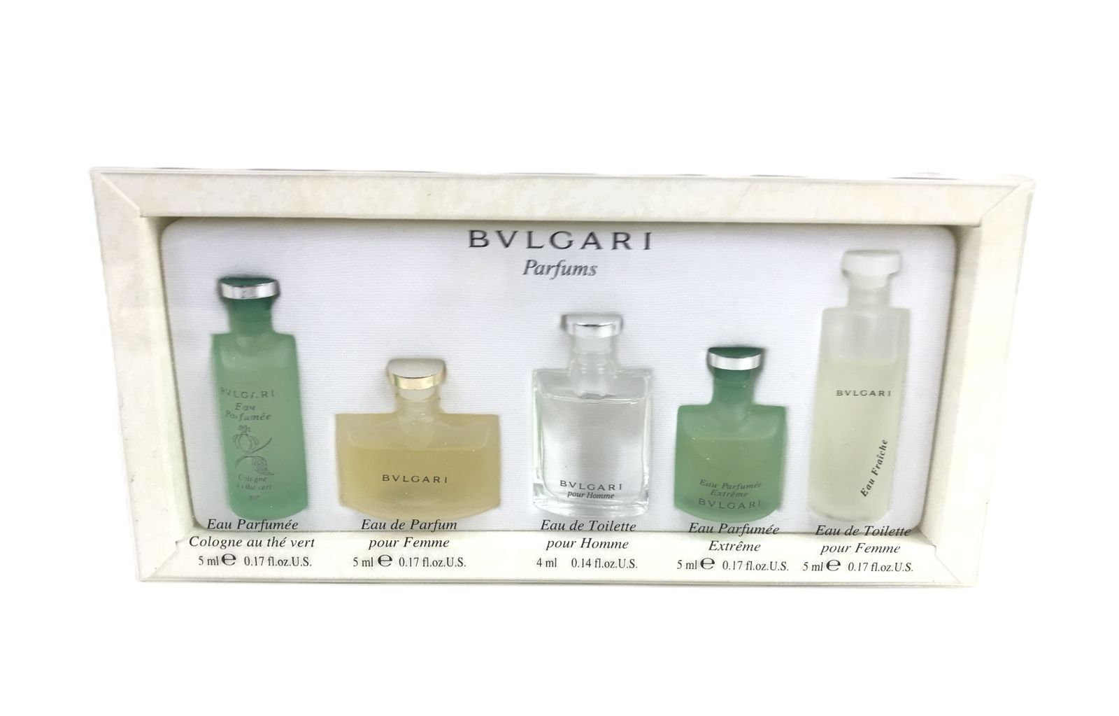残多 ブルガリ BVLGARI 5ライン ミニチュア セット プールオム/プール