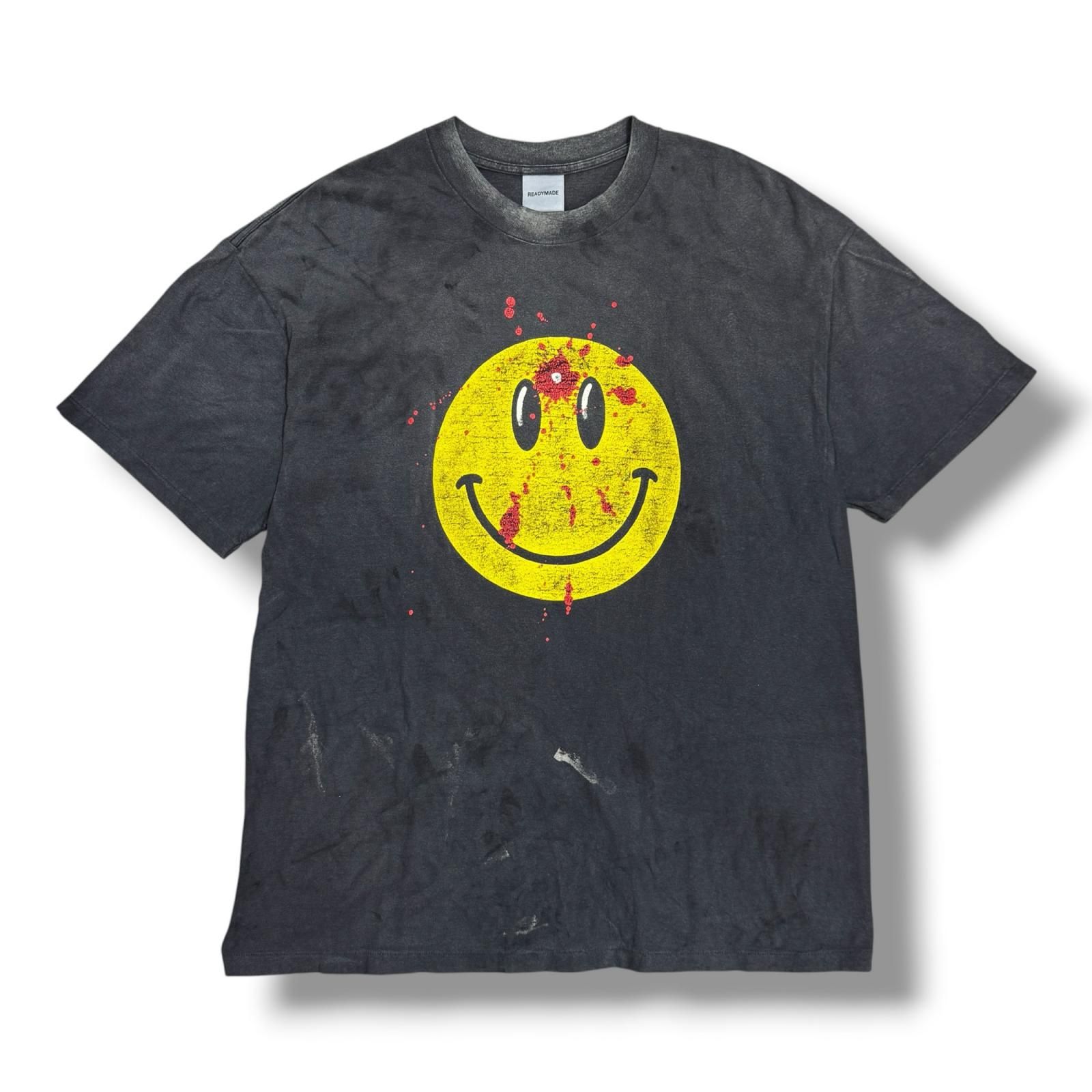 READYMADE スマイルプリント Tシャツ READYMADE 2024AA T-SHIRT SMILE スマイルTシャツ Tシャツ レディ
