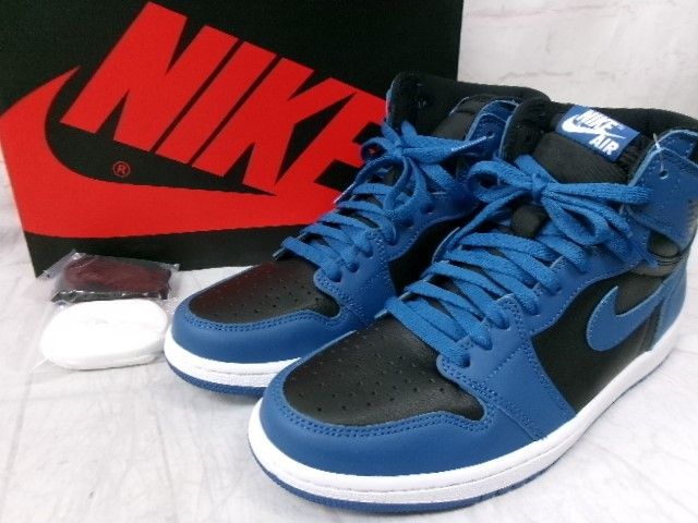 【中古】箱有 NIKE ﾅｲｷ ｽﾆｰｶｰ Air Jordan 1 Retro High OG 555088-404 ﾌﾞﾙｰ/ﾌﾞﾗｯｸ 27.5cm 991878458