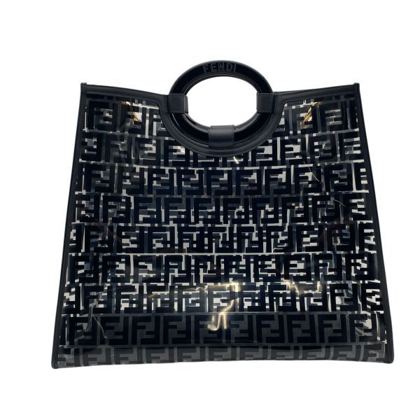 ○ フェンディ FENDI ラナウェイ ショッパー ハンドバッグ クリア
