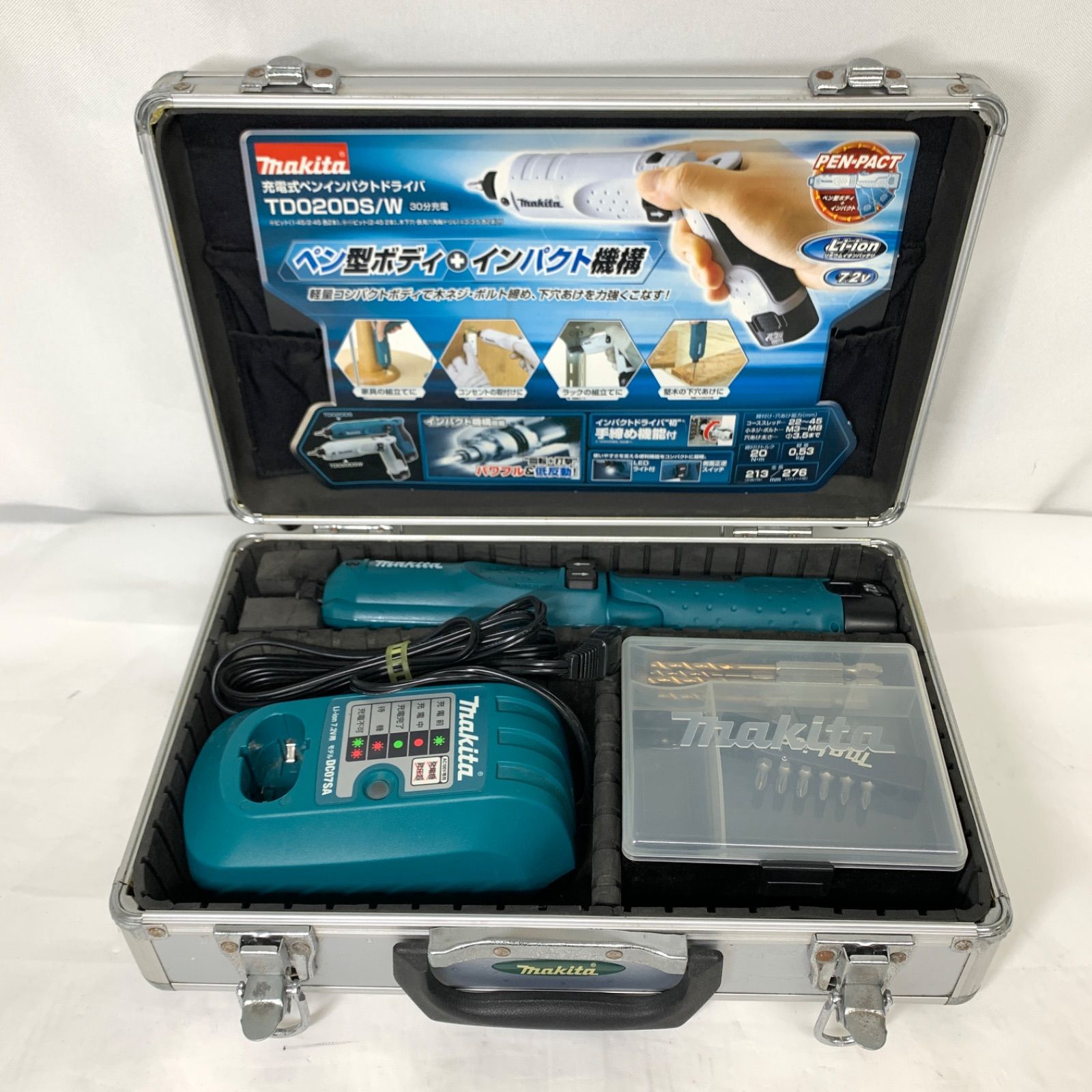 【新古品】Makita マキタ 充電式ペンインパクトドライバ TD020DS 7.2V　　M80605-7