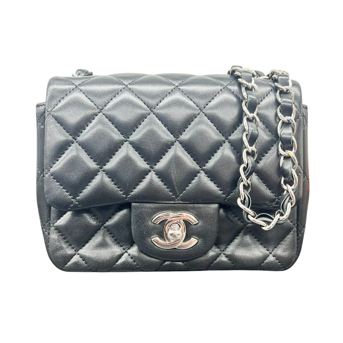 CHANEL 美品 シャネル ミニマトラッセ チェーンショルダーバッグ 