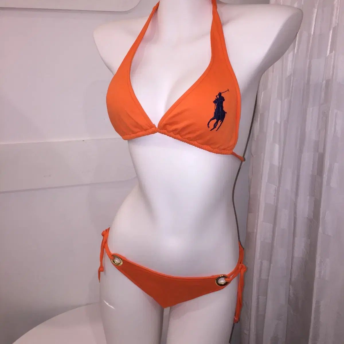 Polo POLO RALPH LAUREN(ポロラルフローレン) ビックポニー オレンジ エンブロイダリー ビキニ