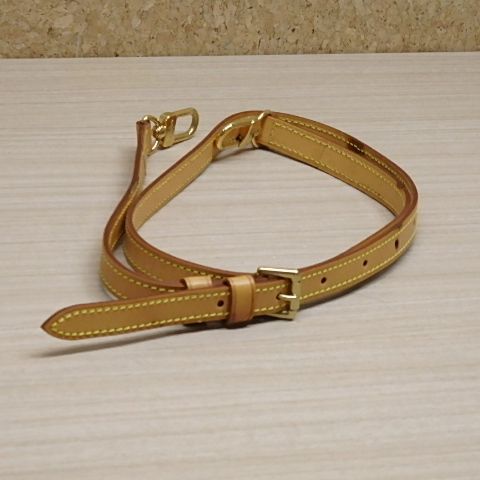 LOUIS VUITTON ルイヴィトン ブラウンレザー ショルダーストラップ