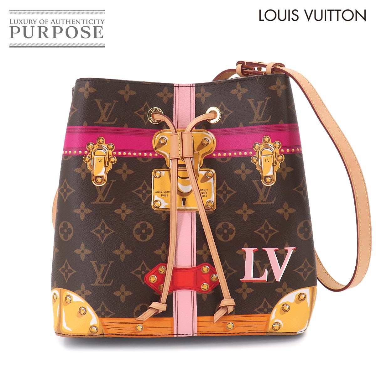新品同様 ルイ ヴィトン LOUIS VUITTON サマートランク トロンプルイユ モノグラム ネオノエ ショルダー バッグ M40649 Neo Noe 90325441