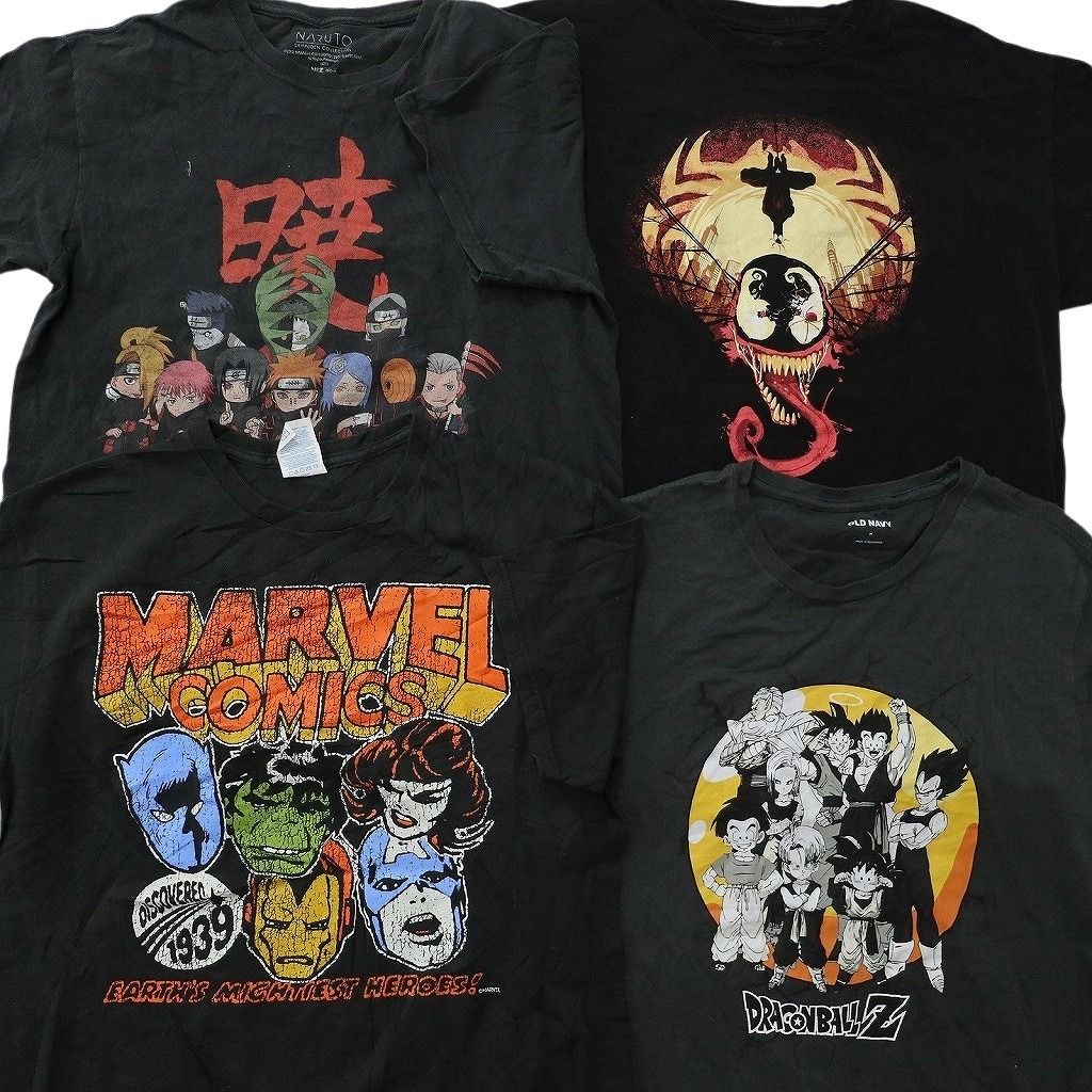 古着卸 まとめ売り キャラクター Tシャツ 14枚セット ( メンズ M