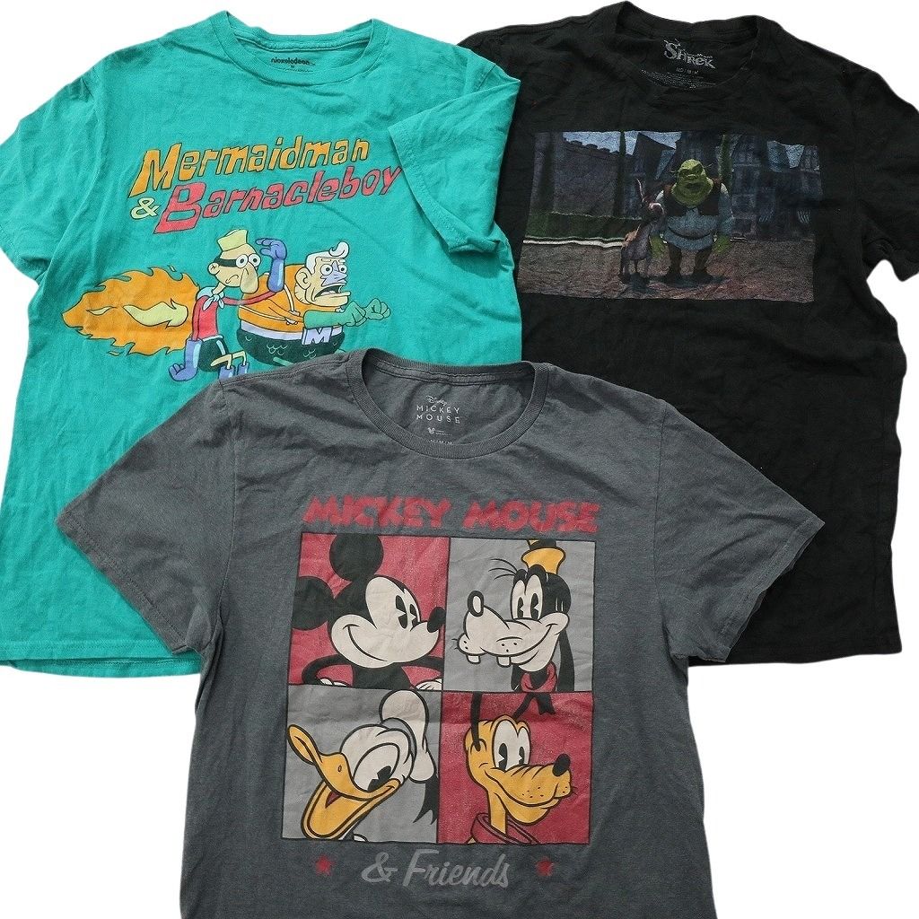 古着卸 まとめ売り キャラクター Tシャツ 14枚セット ( メンズ M