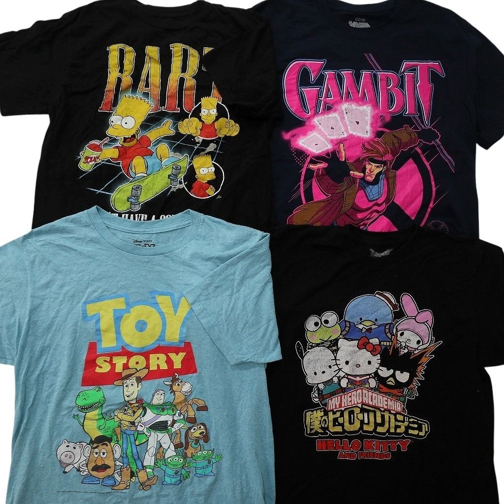 古着卸 まとめ売り キャラクター Tシャツ 14枚セット ( メンズ M