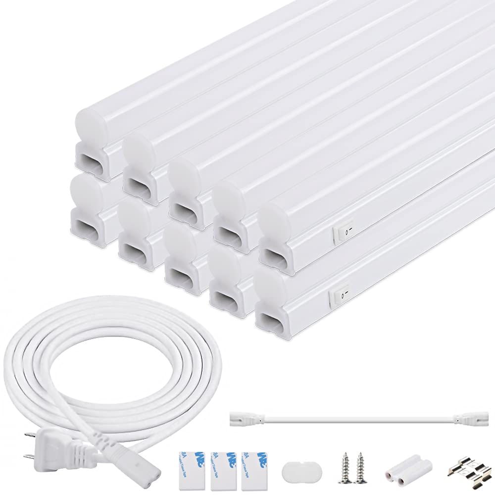 工場用led照明器具 スイッチ付き器具一体型LED蛍光灯 40W形 120cm 昼光色 2500LM 配線工事不要 直管蛍光灯 配線工事不要 AC電源コード3m 連結コード付属 倉庫 天井照明(昼光色, 40W形 10本)ts 2ec34be0