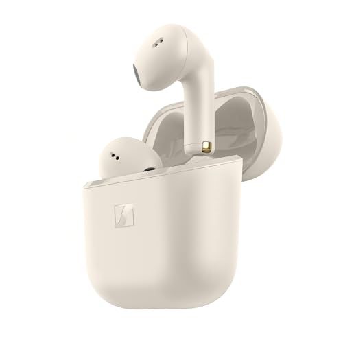 Sennheiser ACCENTUM Open Wireless Earbuds - オープンイヤー型デザイン、ダイナミックサウンド & Bluetooth 5.3、IPX4防滴保護、28時間バッテリー持続時間、USB-C充電ケース、音楽・通話・旅行に、クリ