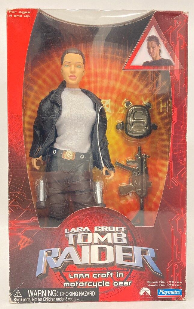 PLAYMATES ACTION FIGURES LARA CROFT / IN MOTORCYCLE GEAR 12インチ