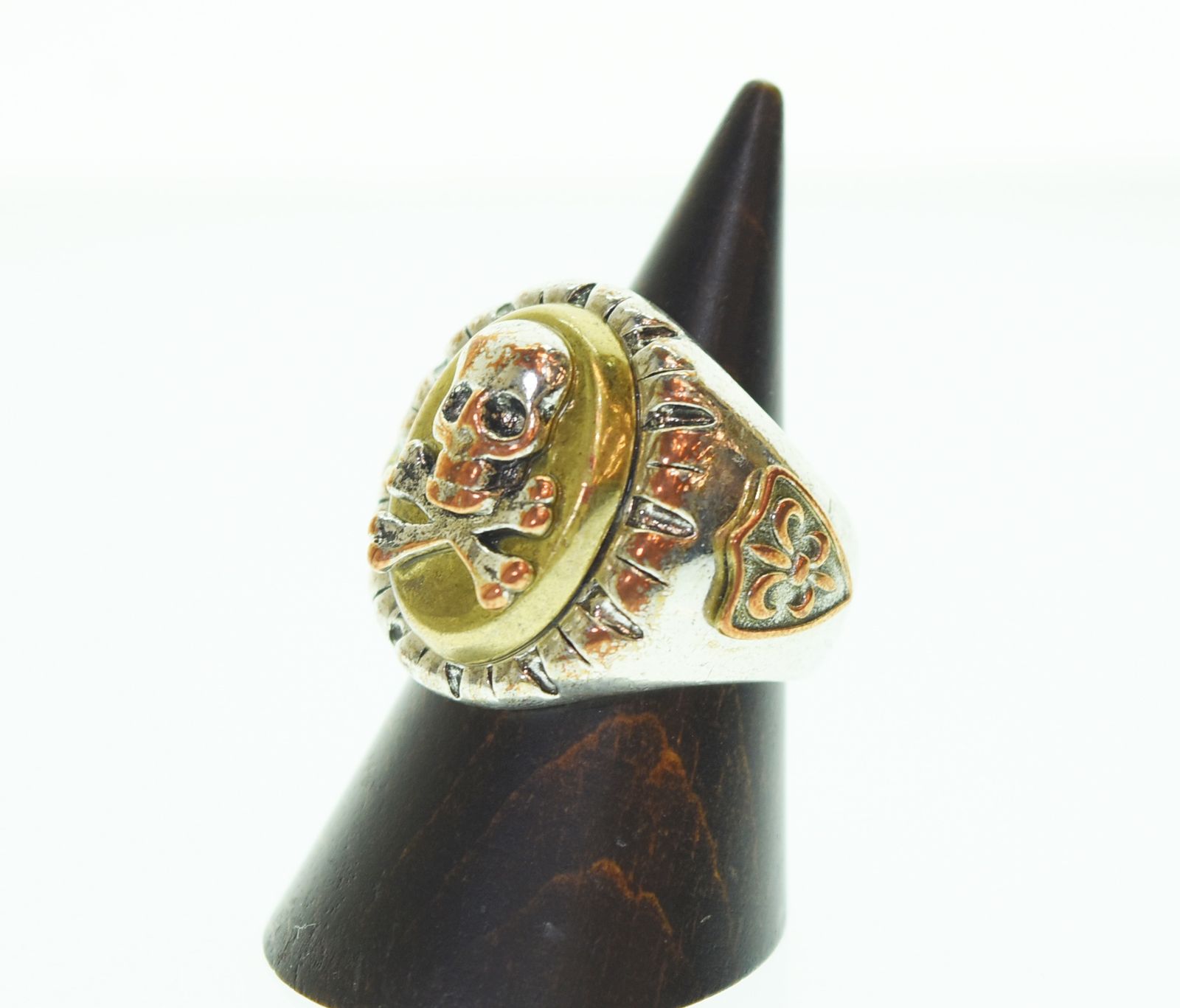 インディアンジュエリー INDIAN JEWELRY ヴィンテージ スカル＆ボーンズ MEXICAN RINGメキシカンリング メンズジュエリー・アクセサリー 指輪・リング シルバー 103G-253