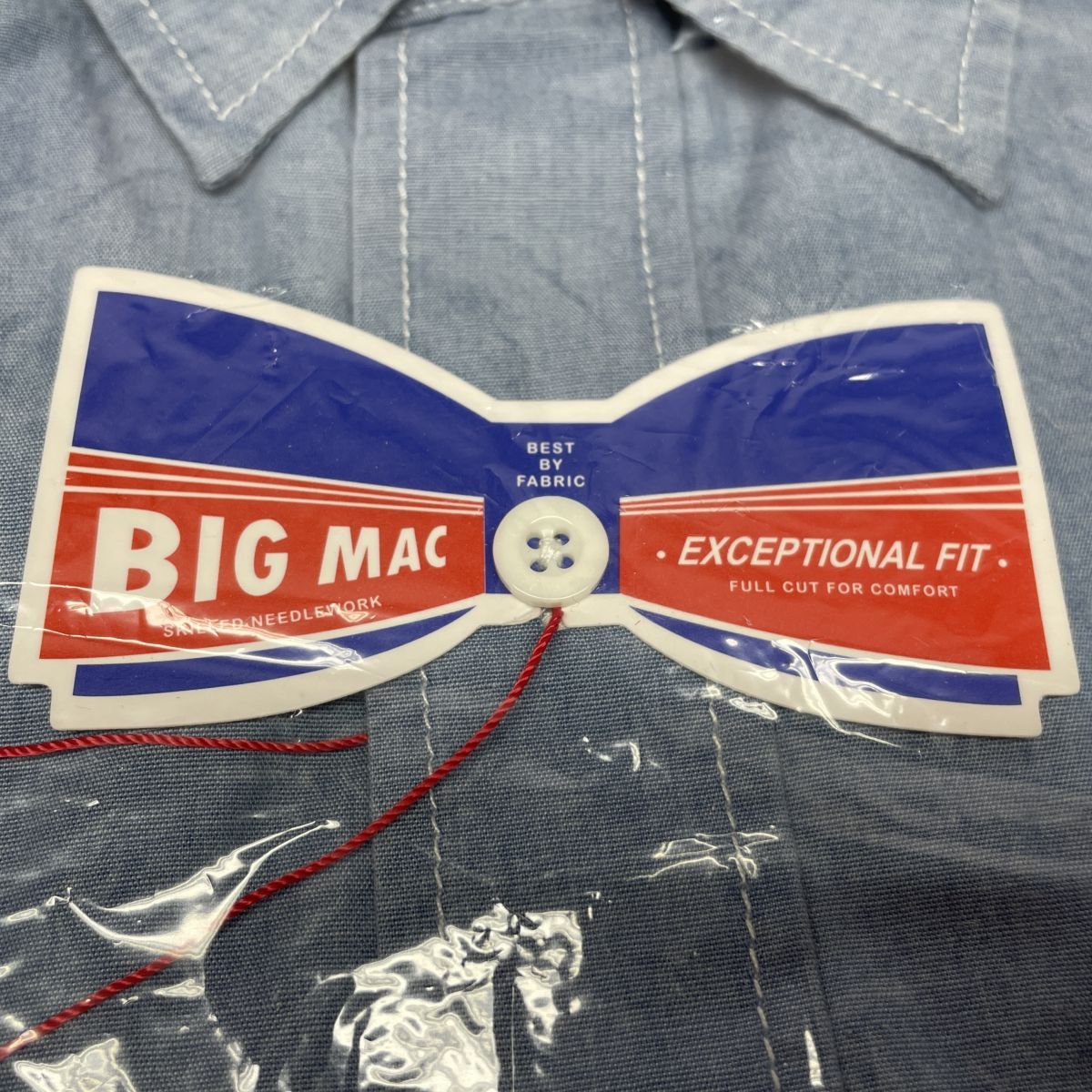 未開封】 BIG MAC ビッグマック 長袖 シャンブレーシャツ サイズ 38(M