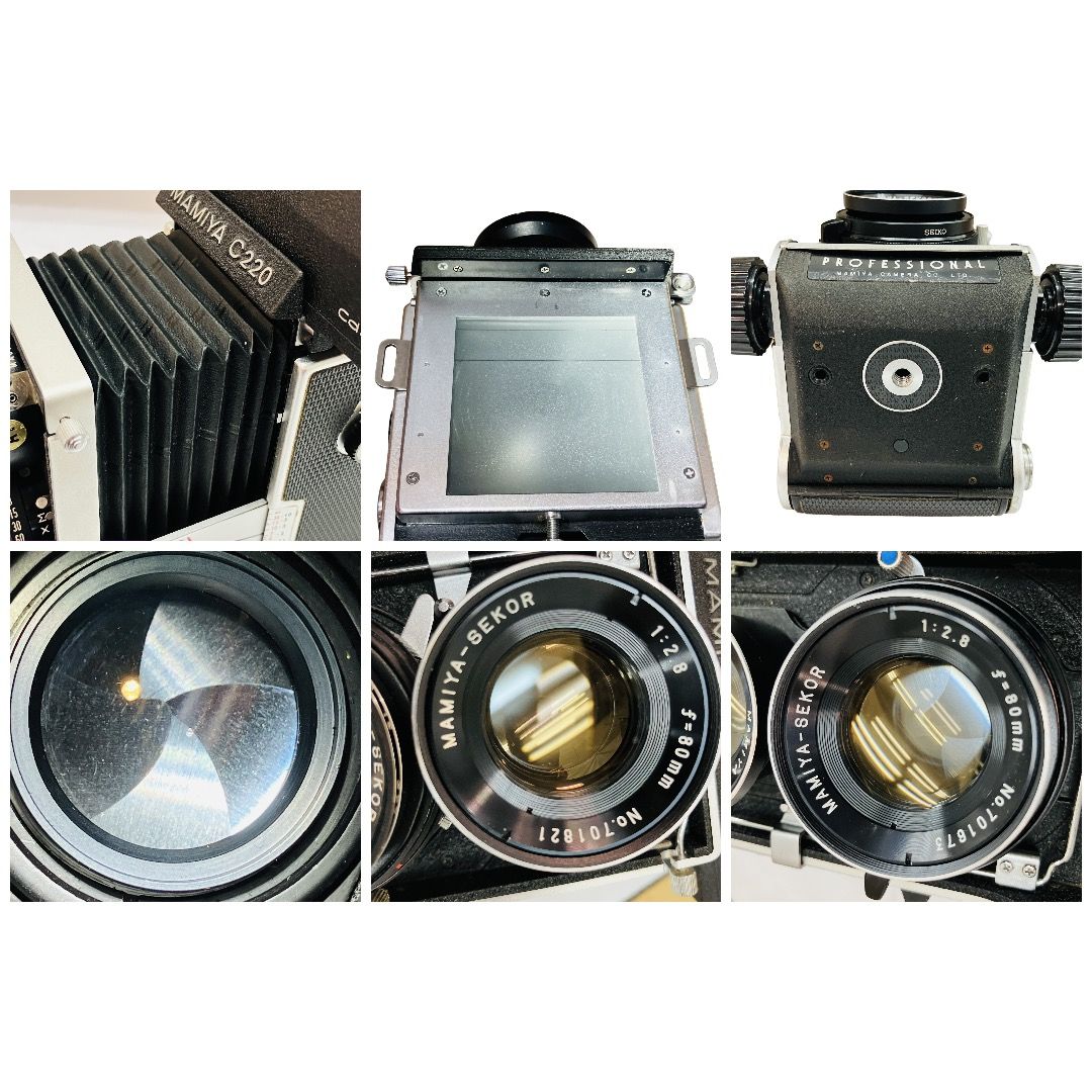 Mamiya C220 PROFESSIONAL CdSファインダー MAMIYA-SEKOR 80mm F2.8 二 