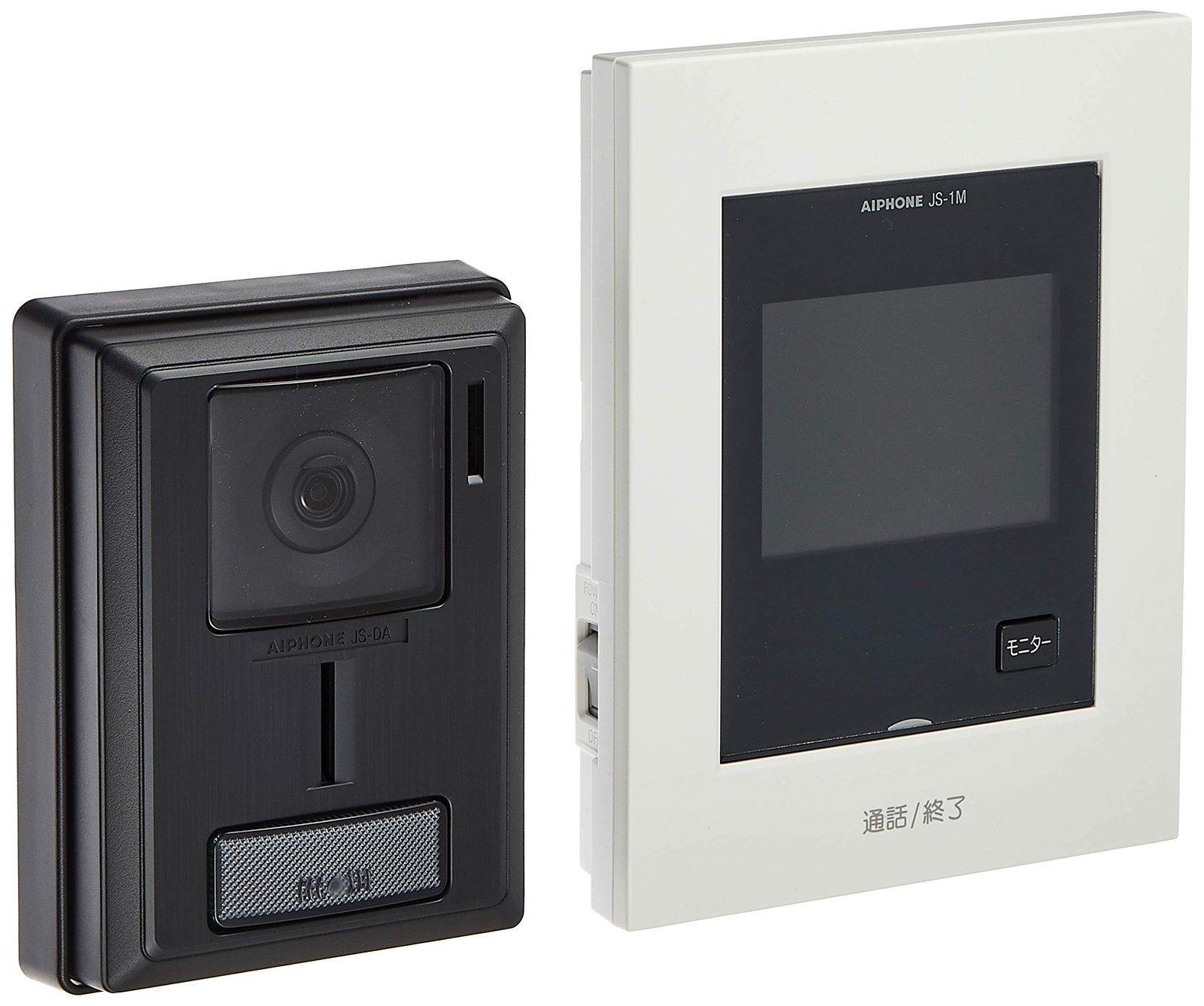 アイホン インターホン ドアホン テレビドアホン カメラ付き玄関子機 モニター付き親機 わかりやすい画面表示 カメラレンズ調整可能 AC電源直結式 JS-12/ f91423c0