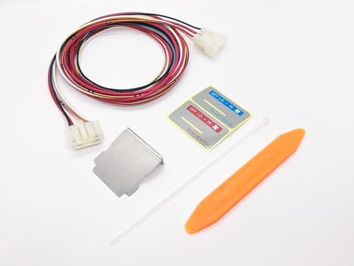 R★3514 【日本製】 200系 ハイエース リアヒーター スイッチ 移設 ハーネス 2000mm 取り付けステンレスステー + 内張り剥がし + 灰色ステッカー セット カプラーオン コネクター 電装 b5e0bafa