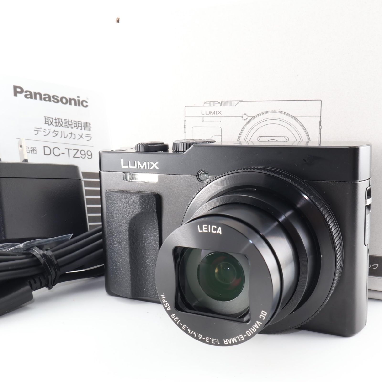 【美品】パナソニック (Panasonic) コンパクト デジタル カメラ 高倍率ズーム 光学30倍 LUMIX DC-TZ99-K 43,875円